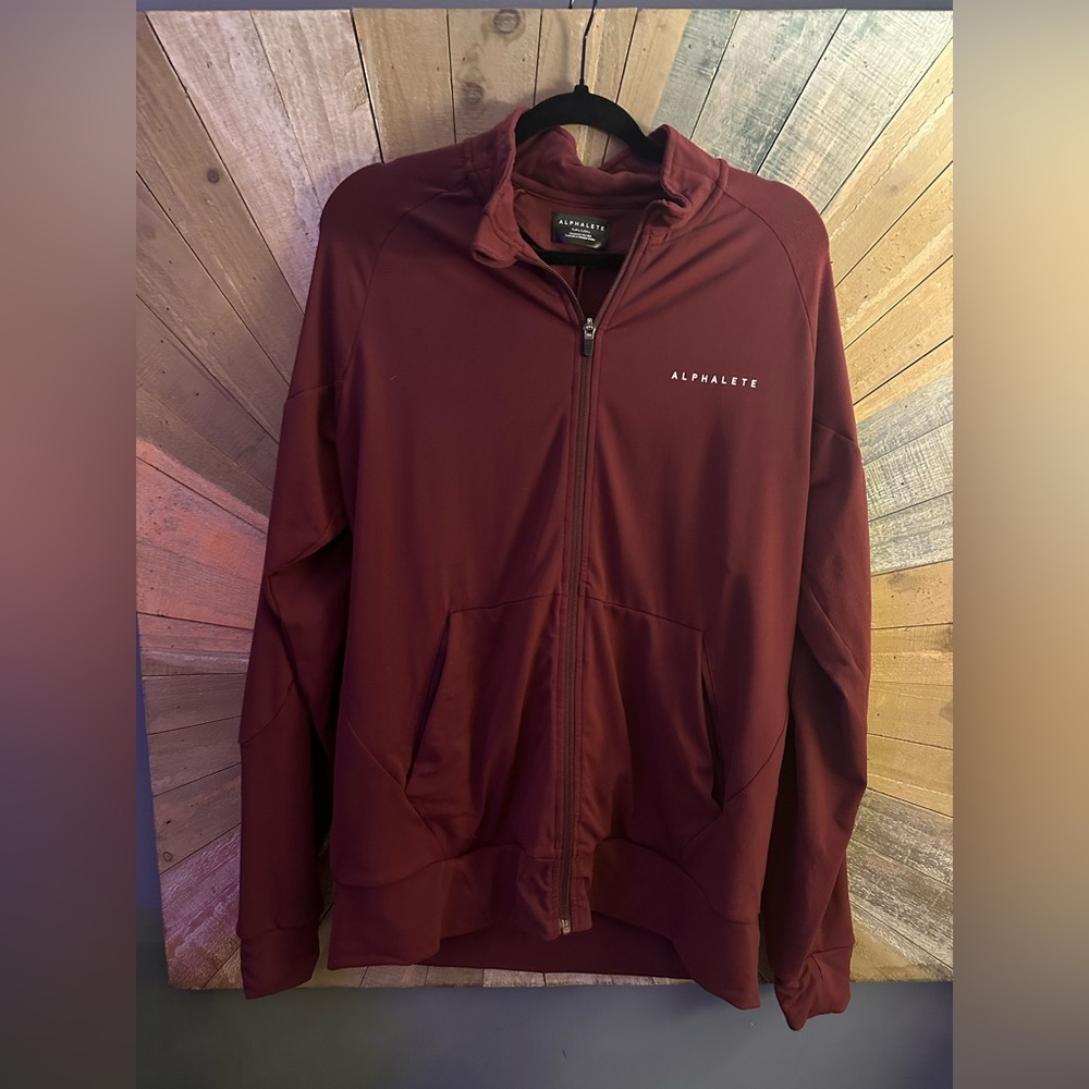 Alphalete Men's Deep Red Quarter Zip Sweatshirt